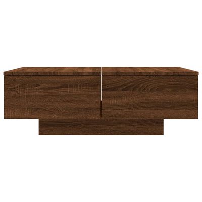 vidaXL Coffee Table Brown Oak 35.4"x23.6"x12.2" Engineered Wood