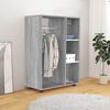vidaXL Wardrobe Grey Sonoma Engineered Wood Wardrobe Rectangular
