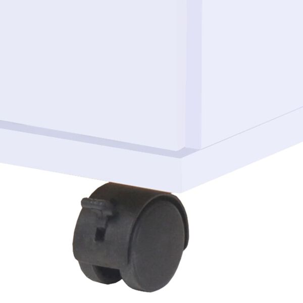 vidaXL Drawer Unit White Engineered Wood Small Drawer Unit Rectangular