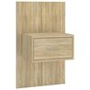 vidaXL Wall-mounted Bedside Cabinet Sonoma Oak Engineered Wood Medium