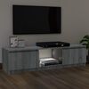 vidaXL TV Stand with LED Lights Gray Sonoma 47.2"x11.8"x14.2"