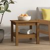 vidaXL Coffee Table Honey Brown Solid Pine Wood Compact Coffee Table