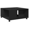 vidaXL Coffee Table Black Engineered wood Medium Coffee Table Square