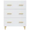 vidaXL Sideboard High gloss white Engineered wood Medium Sideboard