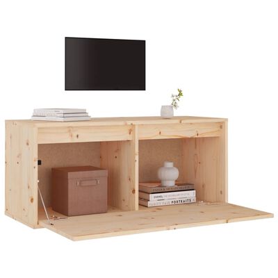 vidaXL Wall Cabinet 31.5"x11.8"x13.8" Solid Wood Pine