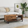 vidaXL Coffee Table Old wood Engineered wood, metal Small Coffee Table
