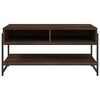 vidaXL Coffee Table Brown oak Engineered wood 35.4x19.7x17.7 in