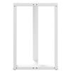 vidaXL Bar Table Leg White Powder-coated steel Mid-sized