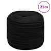 vidaXL Work Rope Black 0.31 " 82.0 ' Polyester