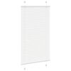 vidaXL Pleated Blind White 100% Polyester 27.6x39.4 in