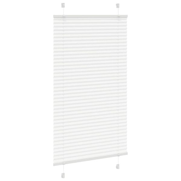 vidaXL Pleated Blind White 100% Polyester 27.6x39.4 in