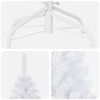 vidaXL Artificial Pre-lit Christmas Tree with Ball Set White 70.9" PVC