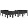 vidaXL Garden Planter Black Polypropylene Large Durable Garden Planter
