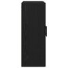 vidaXL Wall-mounted Cabinet Black Oak 27.36 x 13.39 x 35.43 in