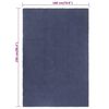 vidaXL Rug Navy Blue Cotton 70.9 x 98.4 in Pattern Rug Rectangular