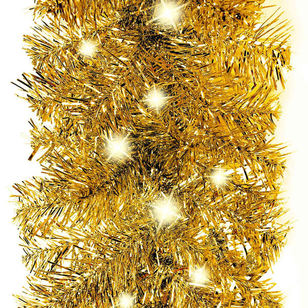 vidaXL Garland Gold PVC Large Gold Christmas Garland Other