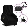 vidaXL Electric Stand Up Massage Recliner Chair Black