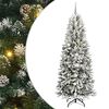 vidaXL Artificial Christmas Tree with 300 LEDs White 82.68 in