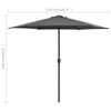 vidaXL Garden Parasol Anthracite Aluminum 8.9 ft diameter