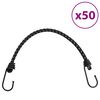 vidaXL Bungee Cords with Reflective Strips and Hooks 50 pcs 18.1 "
