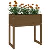 vidaXL Planter Honey Brown Solid Pine Wood Medium Decorative Inlays