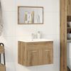 vidaXL 2 Piece Bathroom Furniture Set Artisan Oak Engineered Wood