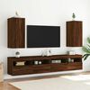 vidaXL TV Wall Cabinet Brown oak Engineered wood Medium TV Wall Cabinet