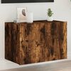 vidaXL TV Wall Cabinet Smoked Oak Engineered Wood Medium TV Wall Cabinet
