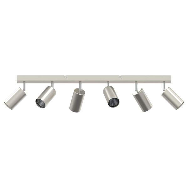 vidaXL Ceiling Spotlight Brushed nickel 73 x 5.5 x 16.5 cm Steel