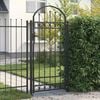 vidaXL Fence Gate Gray 102 x 200 cm Steel