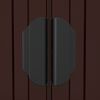 vidaXL Garden Shed Dark Brown Galvanized Steel Large Garden Shed