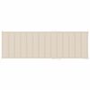 vidaXL Sun Lounger Beige Cushion, Natural Wood