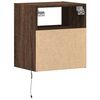 vidaXL TV Wall Cabinet Brown Oak Engineered Wood Compact TV Wall Cabinet