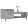 vidaXL Coffee Table Concrete Gray Engineered Wood, Metal Medium