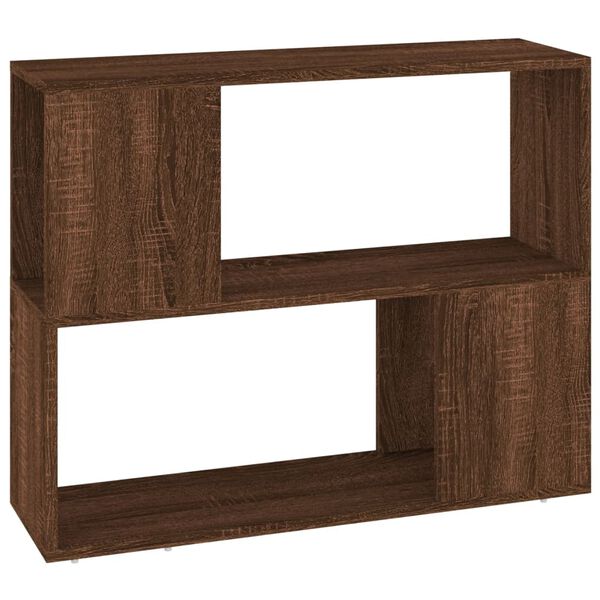 vidaXL Book Cabinet Brown oak Engineered wood 31.5 in x 9.4 in x 24.8 in