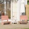 vidaXL Garden Chair Set of 2 Reddish-brown Solid Douglas Fir wood Medium