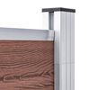 vidaXL Garden Fence WPC 70.9"x73.2" Brown
