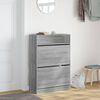 vidaXL Shoe Cabinet Grey Sonoma Engineered Wood 31.5 x 13.4 x 45.7 in