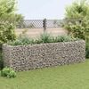 vidaXL Gabion Raised Bed Silver Galvanized steel Large
