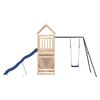 vidaXL Outdoor Playset Natural Wood Solid Pine Large Fits Many Kids