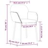 vidaXL Dining Chair Set of 2 Light Grey