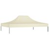 vidaXL Party Tent Roof 13.1x9.8' Cream 2.95 oz/ft²