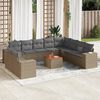 vidaXL Garden Sofa Set Beige, Light Gray