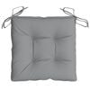 vidaXL Chair Cushion Set of 6 Grey Oxford fabric 15.7 x 15.7 x 2.8 in
