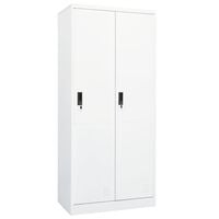 vidaXL Wardrobe White 31.5"x19.7"x70.9" Steel