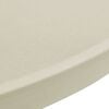vidaXL Table Cover Set of 4 Cream Polyester: 90%, Spandex: 10% Ø23.6 in