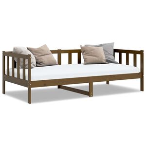vidaXL Day Bed Honey brown Solid pine wood 35 x 79 in
