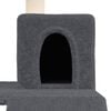 vidaXL Cat Tree Dark Gray Engineered wood 32.3 in high Tough Cat Tree