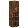 vidaXL TV Wall Unit Set of 5 Smoked oak Engineered wood, glass Large