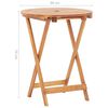 vidaXL Garden Table Brown Solid Acacia Wood